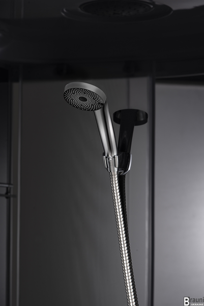 Бокс душовий з гідромасажем Mixxus STRONG SBH02-90x90x215-GR SATIN низький піддон (MI6891) MI6891 фото