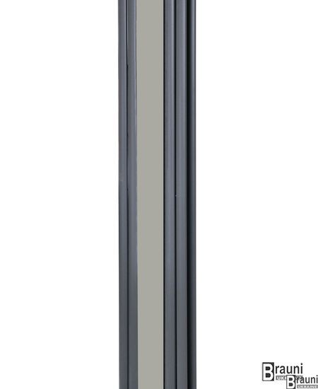 Вертикальний дизайнерський радіатор опалення TM ARTTIDESIGN Rimini || Z 4/1800 сірий матовий 5558 фото