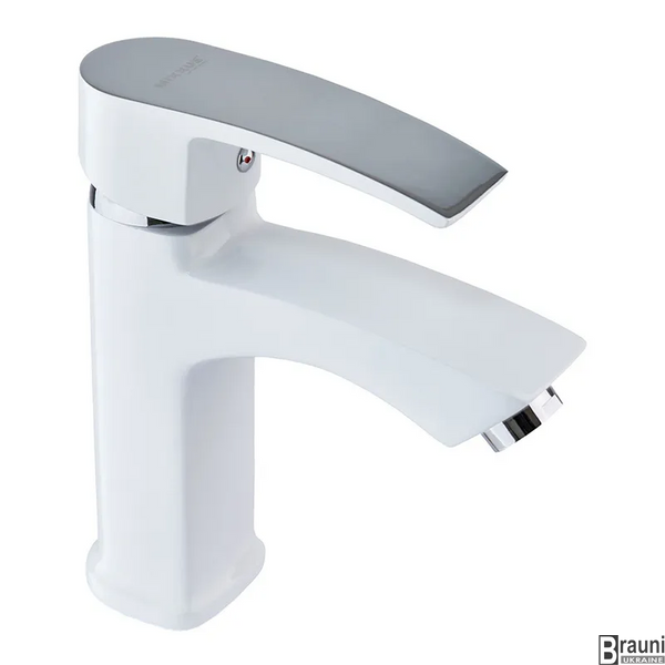 Змішувач для умивальника Mixxus Magnum 001 (Nut) White-Chrome (MI6201) MI6201 фото
