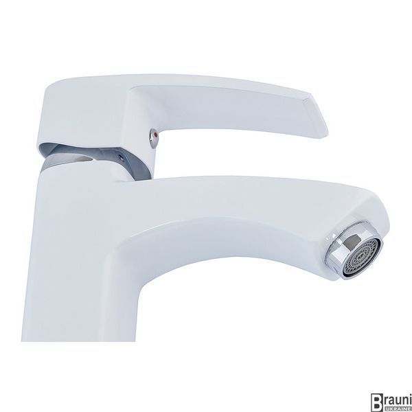 Змішувач для умивальника Mixxus Magnum 001 (Nut) White-Chrome (MI6201) MI6201 фото
