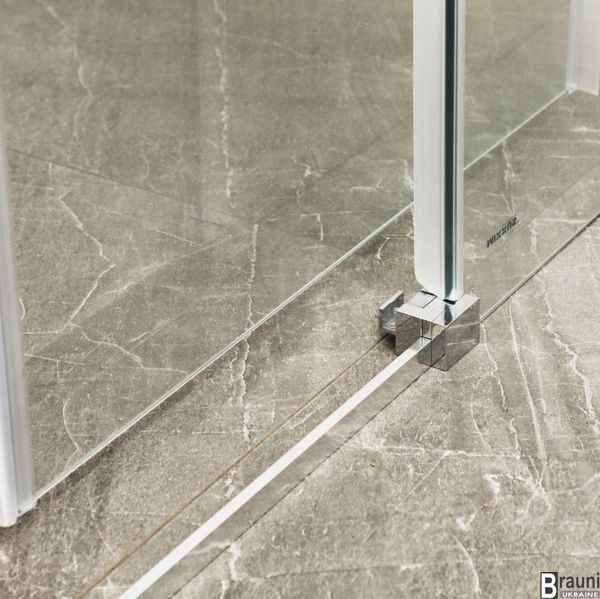 Душова кабіна без піддону Mixxus Premium DIVERSE SC03-100x80x195-TR Chrome прозоре скло 6мм (MI6865) MI6865 фото