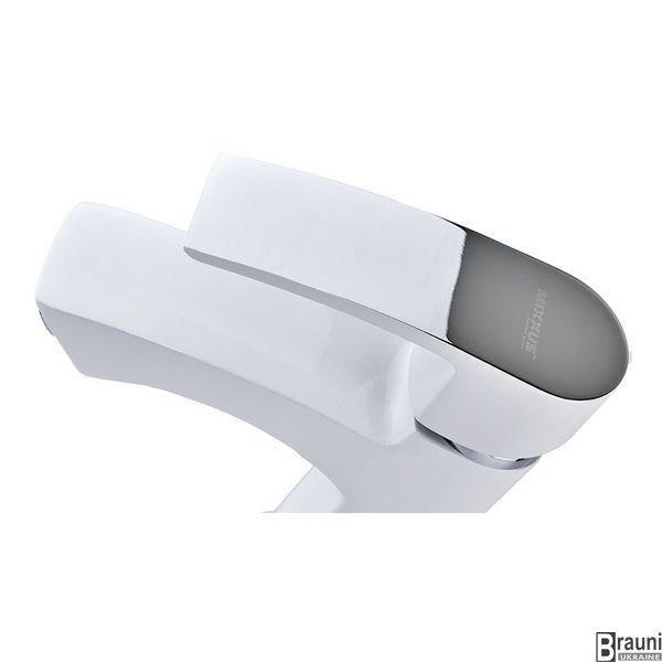 Змішувач для умивальника Mixxus Magnum 001 (Nut) White-Chrome (MI6201) MI6201 фото