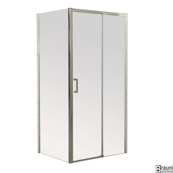 Душова кабіна без піддону Mixxus Premium DIVERSE SC03-100x80x195-TR Chrome прозоре скло 6мм (MI6865) MI6865 фото