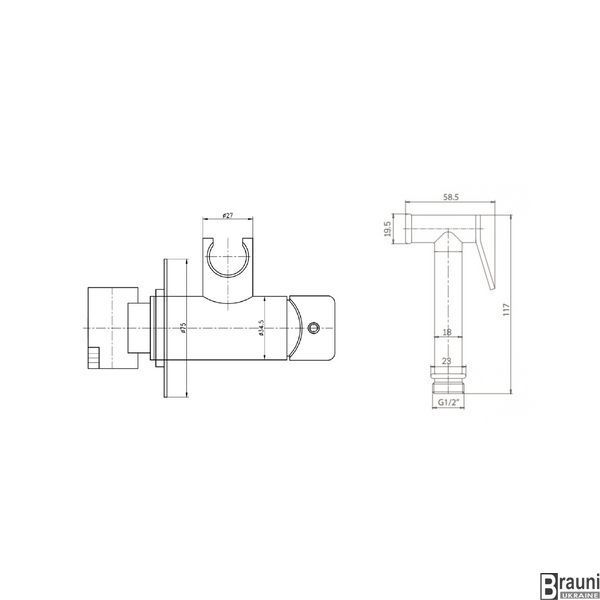 Набір гігієнічного душу VBI MILANO CHROME VBI-050105CH фото