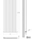 Вертикальний дизайнерський радіатор опалення TM ARTTIDESIGN Rimini 8/1500 Сірий 5463 фото 3
