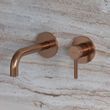 Змішувач для умивальника (раковини) Omnires Y brushed copper вбудований, матова мідь