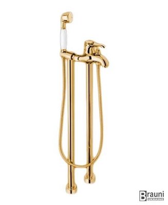 Напольный смеситель для ванны Tiffany золото Италия 2299 фото