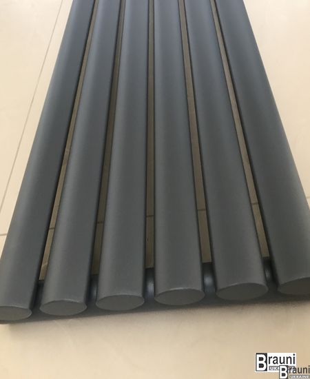 Дизайнерский вертикальный радиатор отопления TM ARTTIDESIGN «Rimini 6/1500» Цвет серый матовый 5464 фото