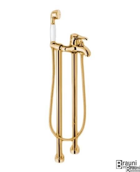 Напольный смеситель для ванны Tiffany золото Италия 2299 фото