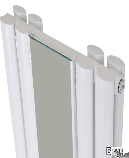 Вертикальний дизайнерський радіатор опалення TM ARTTIDESIGN Rimini || Z 4/1800 білий матовий 5559 фото