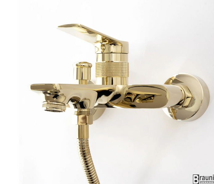 Змішувач для ванни REA VIRAL GOLD золотий настінний REA-B2024 фото