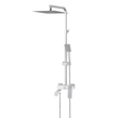 Душевая колонна KOER KB-56007-04 со смесителем, 3 функции, Цвет хром+белый