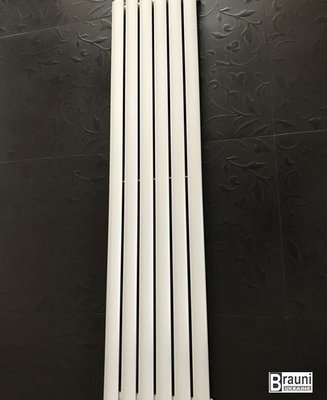 Вертикальный дизайнерский радиатор отопления TM ARTTIDESIGN Rimini 6/1800 белый матовый 5566 фото