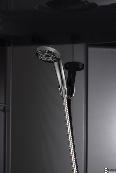 Бокс душовий з гідромасажем Mixxus STRONG SBH01-90x90x215-FB SATIN з високим піддоном (MI6888) MI6888 фото