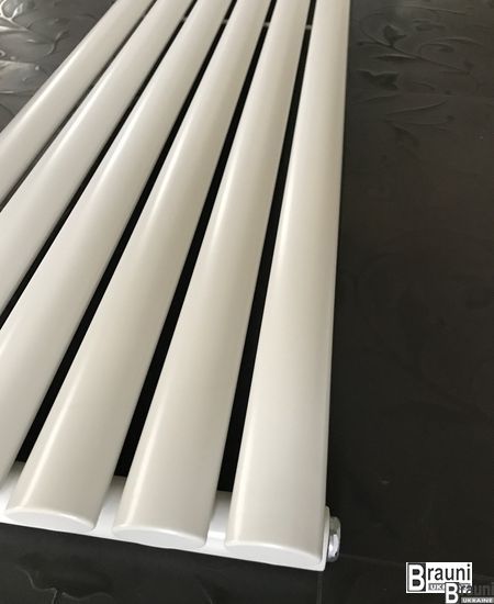 Дизайнерский вертикальный радиатор отопления ТМ ARTTIDESIGN «Rimini 6/1500» цвет белый матовый 5465 фото