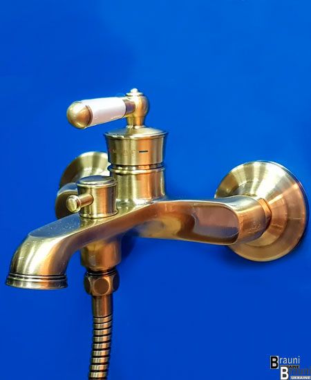 Змішувач для ванни з душем PREMIUM VINTAGE 009 бронза MI2862 фото