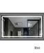 Зеркало Dusel DE-M0061S1 Black 65х80 см с часами 5136 фото 1