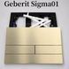 Кнопка (клавиша) для установки Geberit Sigma 01 Матовое золото 9066 фото 2