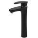 Змішувач для умивальника Plamix Cezar-001 HIGH SET Matte black (з підведенням) (PM0664) PM0664 фото 1