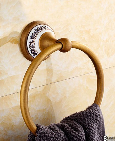 Бронзове кільце для рушників у ванну кімнату під бронзу аксесуари набір