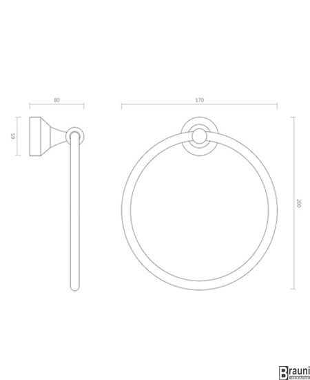 Полотенцедержатель Deco DB036 кольцо бронза 1593 фото