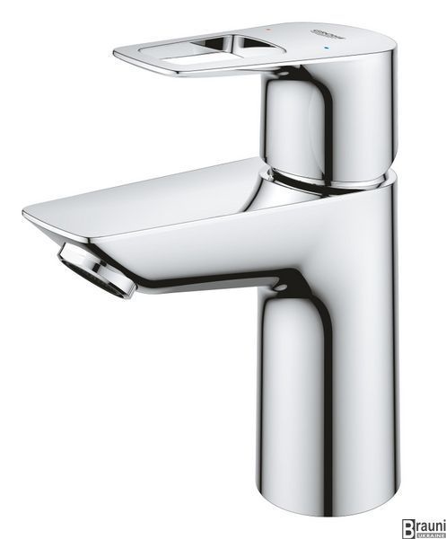 Одноважільний змішувач для раковини S-Size Grohe BauLoop New з нажимним донним клапаном (23878001) 23878001 фото