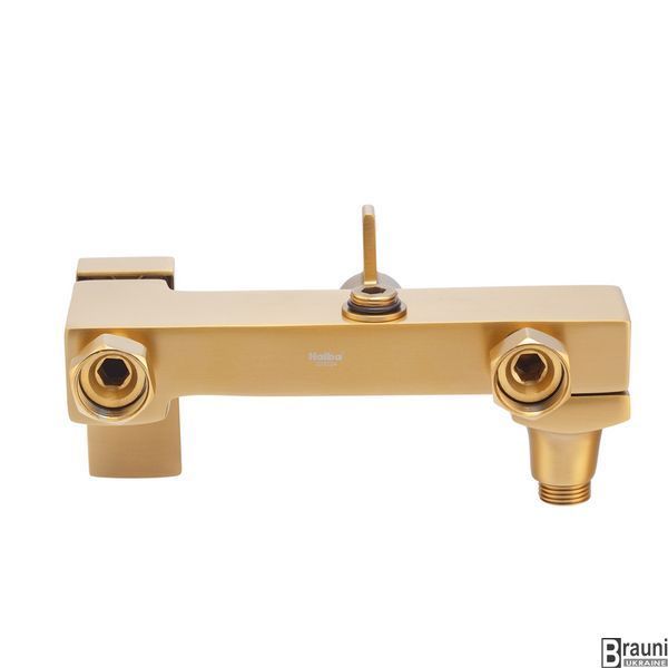 Душова колона зі змішувачем GAUDI 009-J BRUSHED GOLD матове золото HB9584 фото