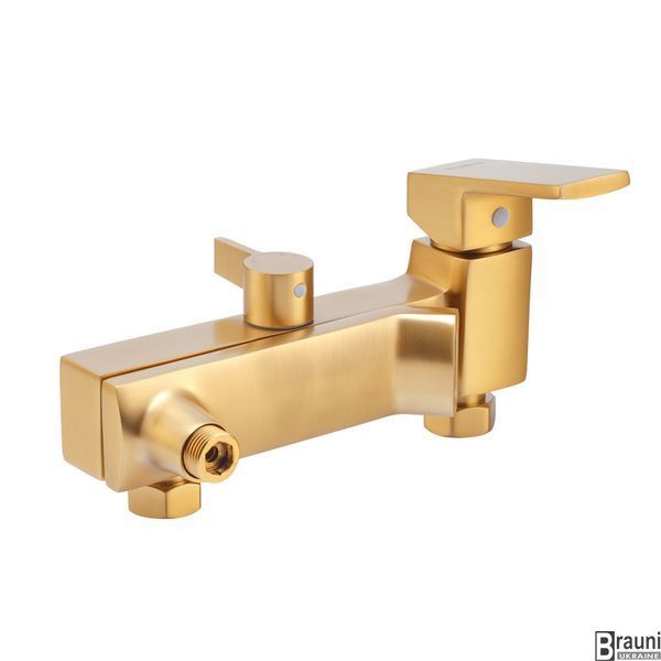 Душова колона зі змішувачем GAUDI 009-J BRUSHED GOLD матове золото HB9584 фото