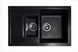 Кухонна мийка Jorum Antracit 78х51 чорна з додатковою чашею RO43465 фото 1