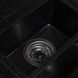 Кухонна мийка Jorum Antracit 78х51 чорна з додатковою чашею RO43465 фото 3