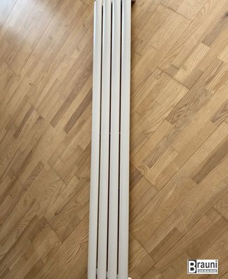 Вертикальний дизайнерський радіатор опалення ТМ ARTTIDESIGN Rimini 4/1500 білий матовий 5573 фото