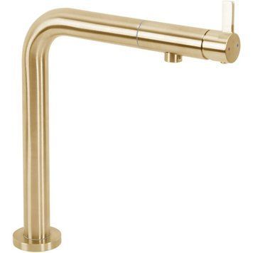 Змішувач для кухні REA COLE BRUSHED GOLD матове золото REA-B2720 фото