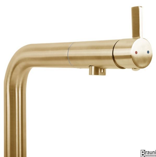 Змішувач для кухні REA COLE BRUSHED GOLD матове золото REA-B2720 фото
