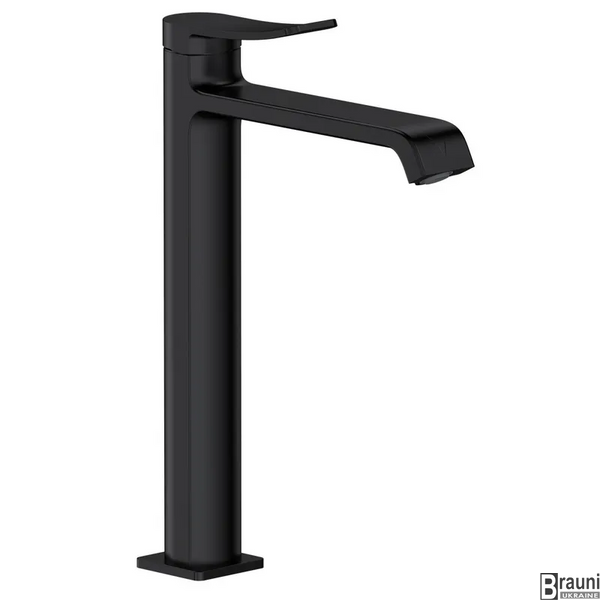 Смеситель для умывальника (раковины) высокий DALI 001 NUT HIGH Black черный MI6751 фото