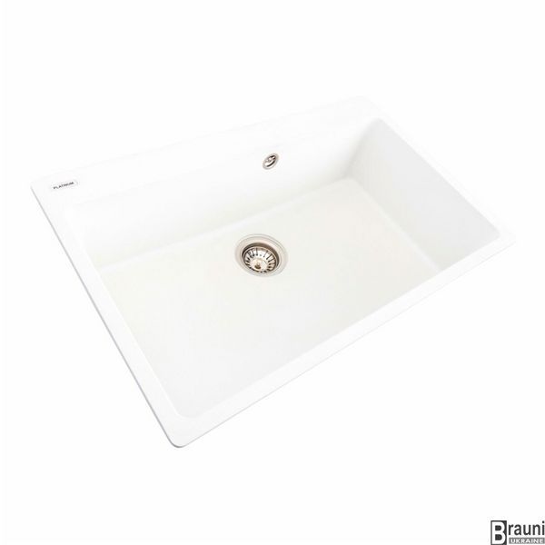 Кухонна мийка Platinum 78х50 Bogema матова, білосніжна SP000038063 фото
