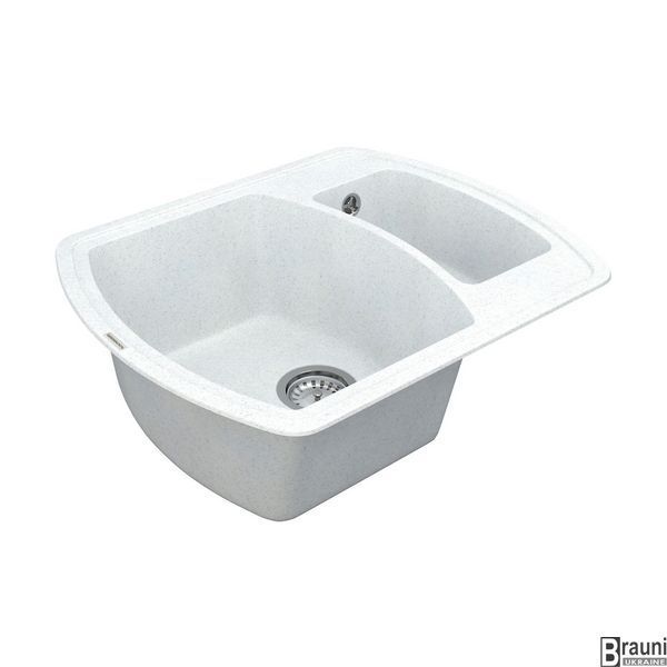Кухонна мийка 62х50 Norton NMP 03.63 White stone з додатковою чашею NMP 03.63 White stone фото