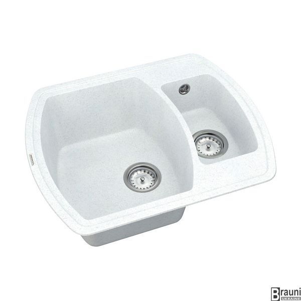 Кухонна мийка 62х50 Norton NMP 03.63 White stone з додатковою чашею NMP 03.63 White stone фото