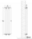 Вертикальный дизайнерский радиатор отопления TM ARTTIDESIGN Livorno 5/1600 Цвет серый 5467 фото 3