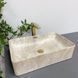 Умывальник (раковина) VBI ARABBA M BEIGE STONE MATT накладной VBI-013504 фото 1