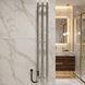 Електрорушникосушка з гачками Zara 17х120 хром, ліве підключення 8746 фото 2