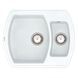 Кухонна мийка 62х50 Norton NMP 03.63 White stone з додатковою чашею NMP 03.63 White stone фото 1