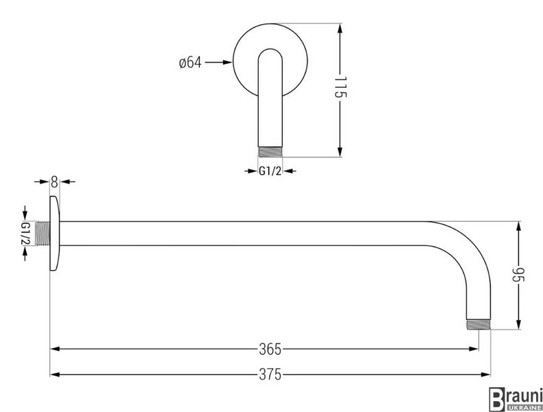 Душова система MEXEN KAI 30 DR70 GRAPHITE з термостатом + BOX прихованого монтажу MEX-77602DR70301-66 фото