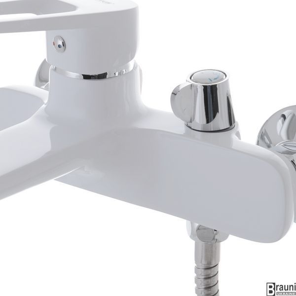 Змішувач для ванни з коротким виливом MIXXUS NEVADA 009 EURO Білий (MI5800) MI5800 фото