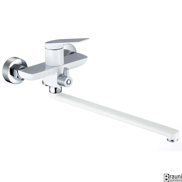 Смеситель для ванны Mixxus Premium DERBY 006 (EURO) WHITE-CHROME (MI6614) MI6614 фото