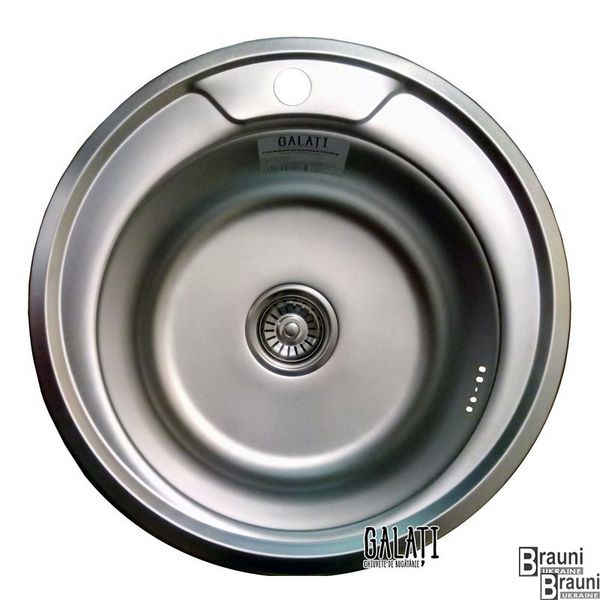 Мийка для кухні (Eko) Sorin Satin 49х49 кругла за нержавіючої сталі RO45486 фото