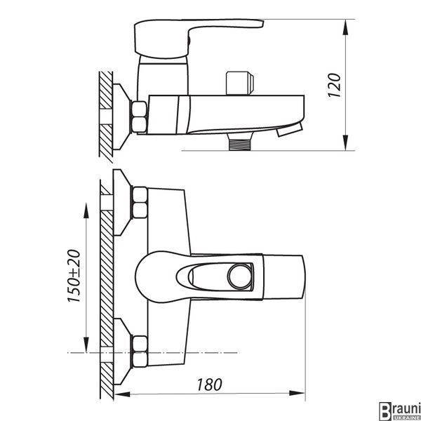 Смеситель для ванны Zerix SEO 181 (ZX2758) ZX2758 фото