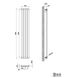 Вертикальний дизайнерський радіатор опалення ТМ ARTTIDESIGN Rimini 4/1500 чорний матовий 5519 фото 3