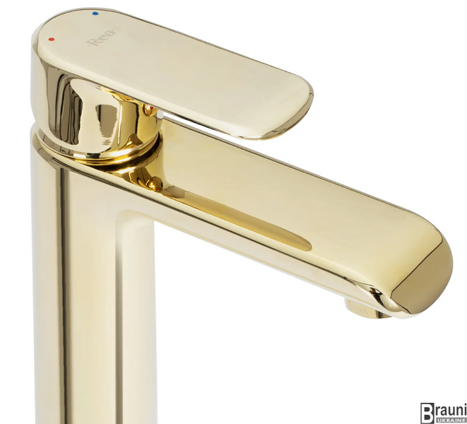 Змішувач для раковини (умивальника) REA BLOOM GOLD золотий * REA-B6201 фото