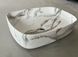 Умивальник (раковиний) накладий BEVEL-0102 MARBLE 49х37, мармур MP6519 фото 13