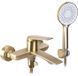 Смеситель для ванны и душа REA AVALON BRUSHED GOLD настенный с изливом REA-B2707 фото 1
